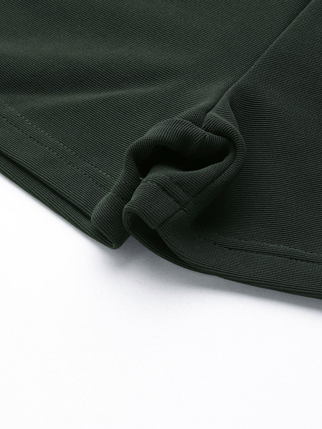 Olive Green Solid Mid-Rise Regular Shorts
