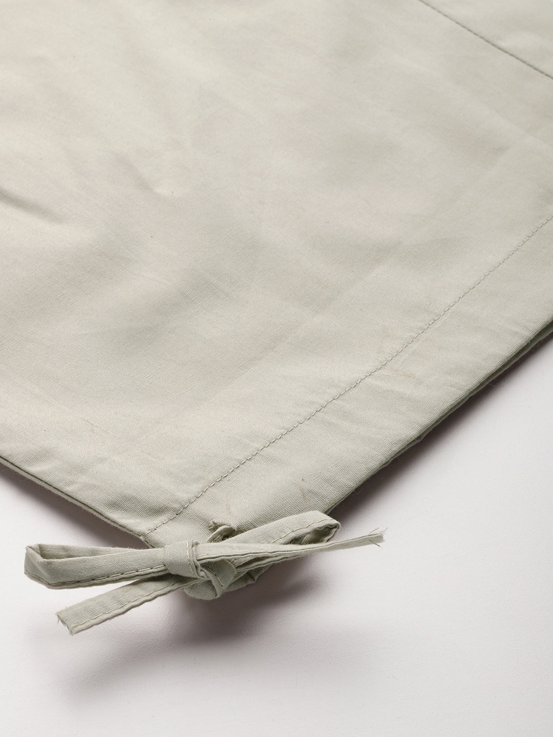 Beige Women Loose Fit High-Rise Cargos Trousers