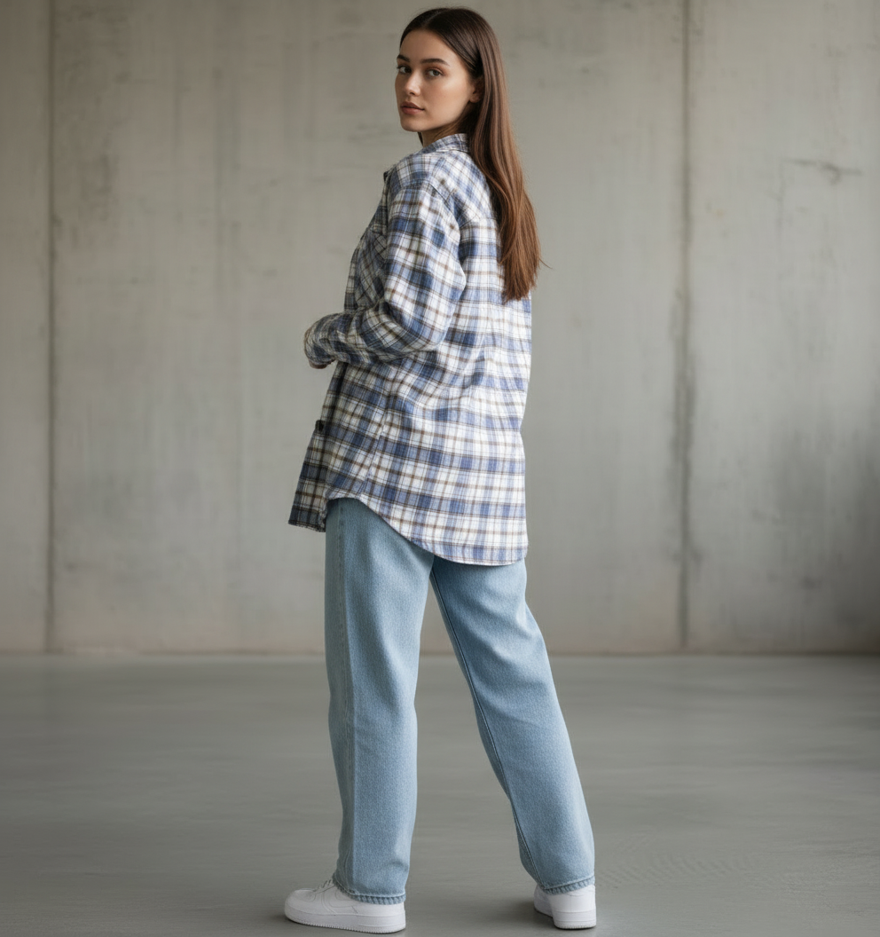 Popnetic Women Checked Casual Shirt