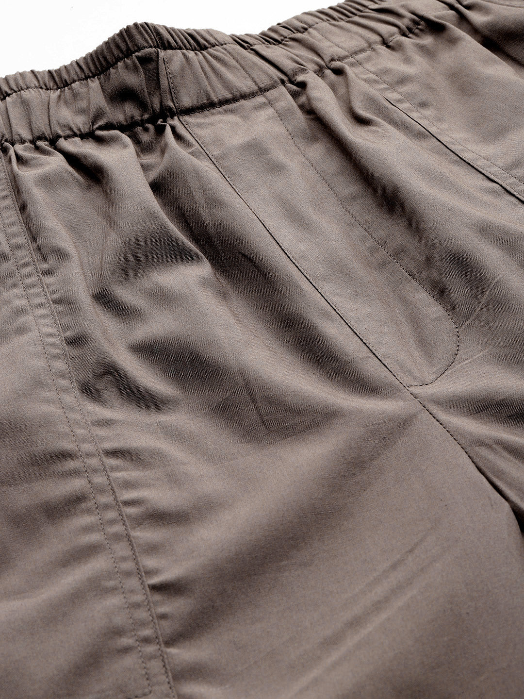 Popnetic Women Loose Fit High-Rise Parachute Cargo Trousers