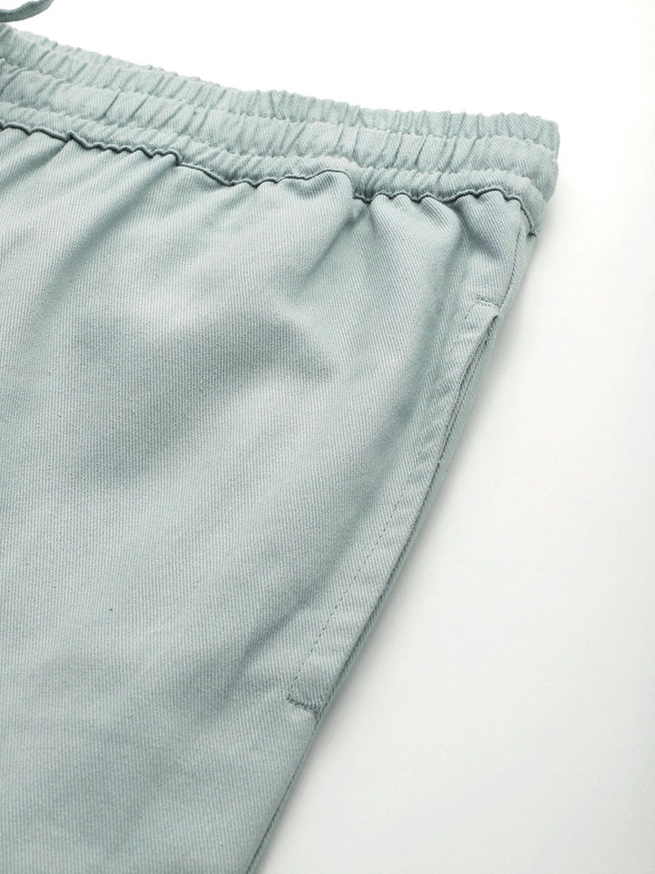 Popnetic High-Rise Pure Cotton Cargo Joggers
