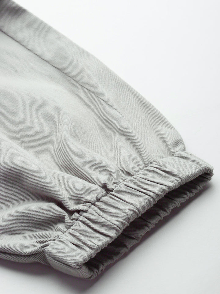 Popnetic High-Rise Pure Cotton Cargo Trousers