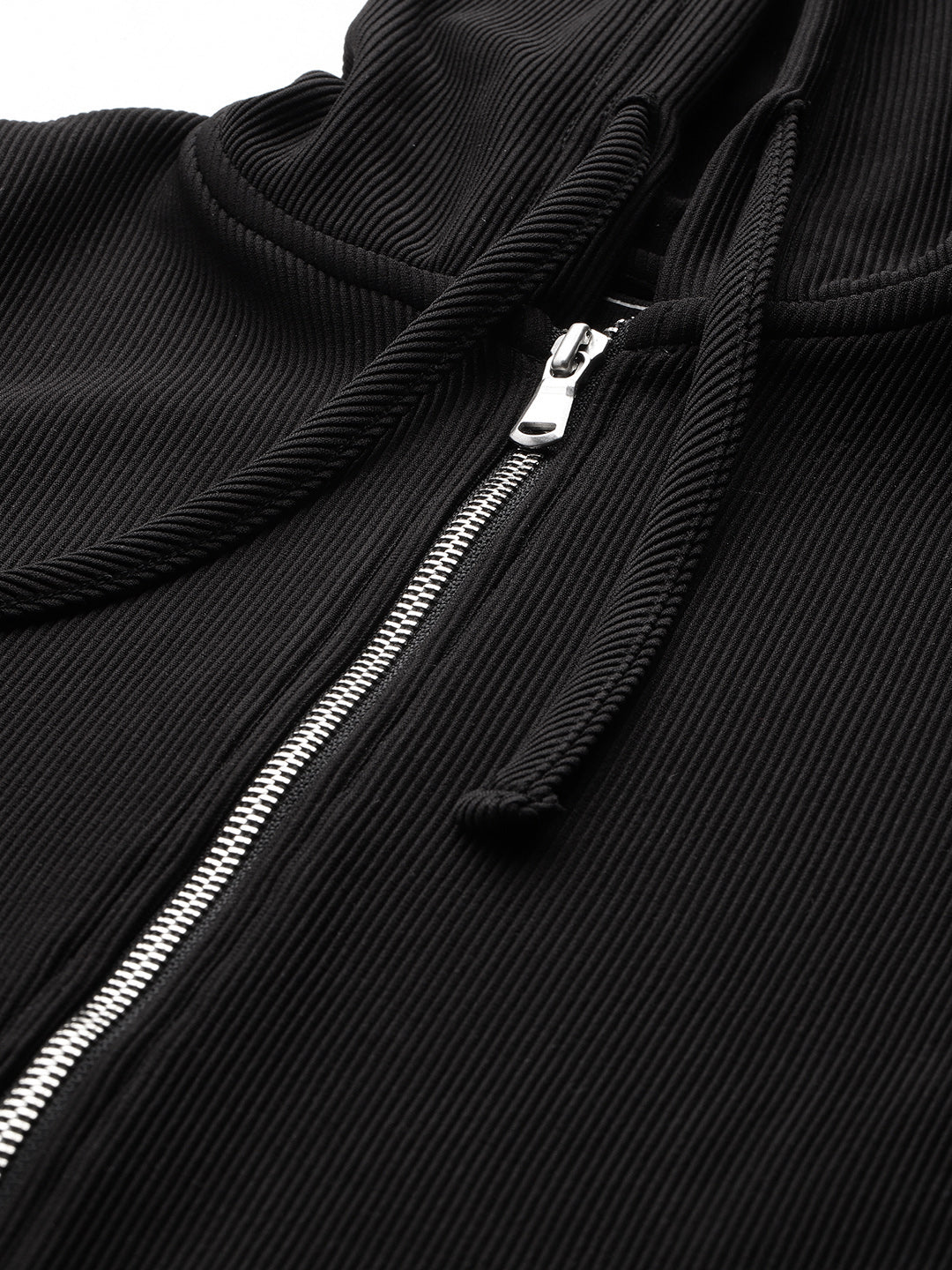 Popnetic Ribbed Hooded Sweatshirt