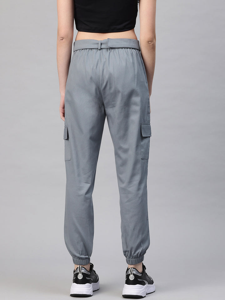 Popnetic Women High-Rise Cargos Trousers