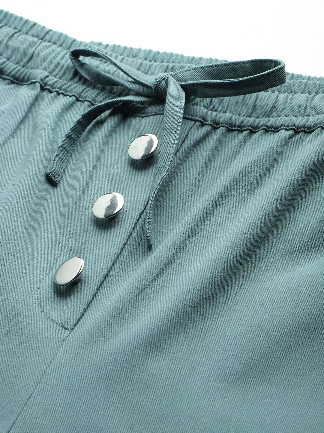 Popnetic High-Rise Pure Cotton Cargo Joggers