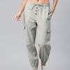 Popnetic High-Rise Pure Cotton Cargo Joggers
