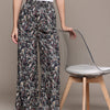 Popnetic Women Ethnic Printed Relaxed High-Rise Wide Leg Trousers