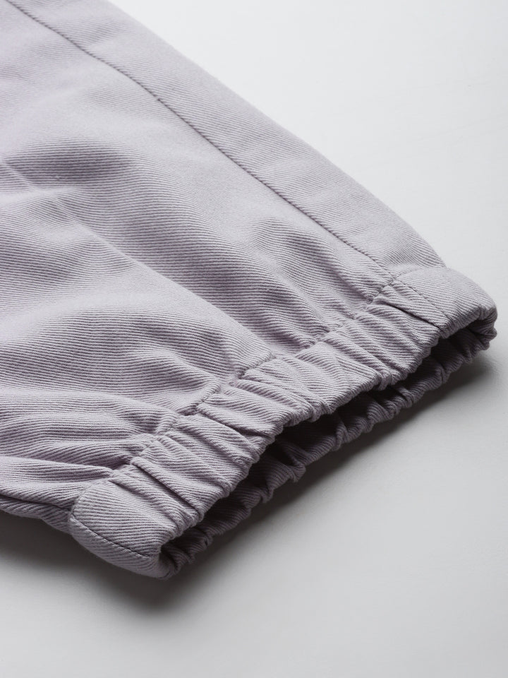 Popnetic High-Rise Pure Cotton Cargo Trousers