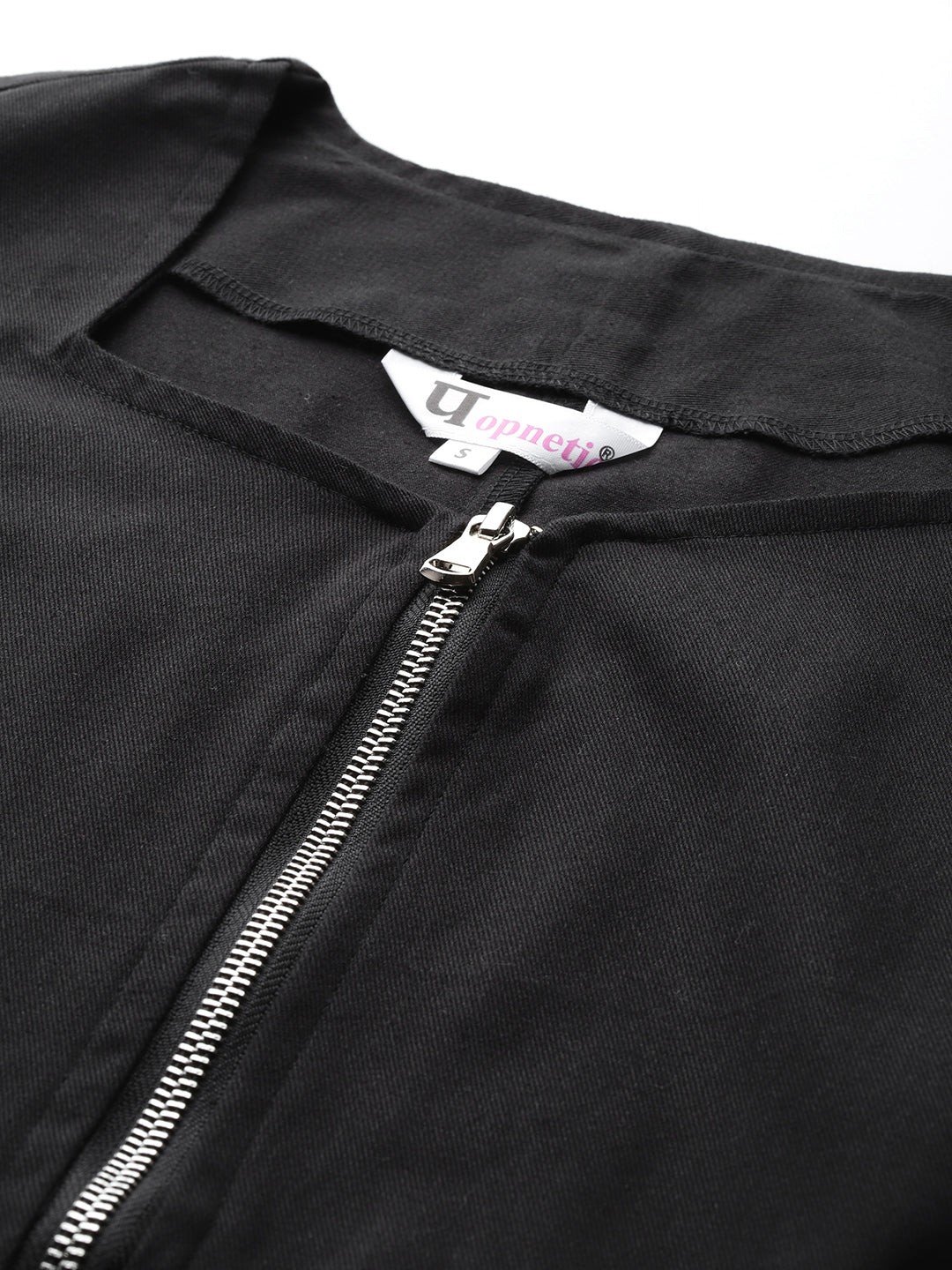 Popnetic Women Pure Cotton Crop Tailored Jacket
