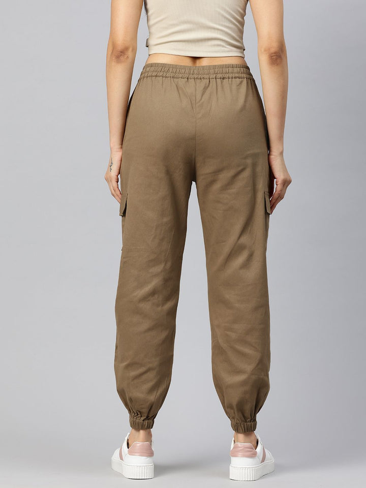 Popnetic High-Rise Pure Cotton Cargo Joggers