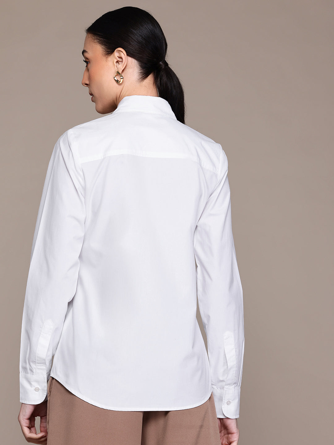 Popnetic Women Smart Pure Cotton Formal Shirt