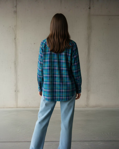 Popnetic Women Tartan Checks Checked Casual Shirt