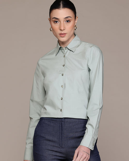 Popnetic Women Smart Pure Cotton Formal Shirt