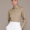 Popnetic Women Smart Pure Cotton Formal Shirt
