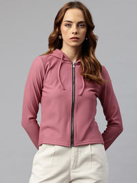 Popnetic Ribbed Hooded Sweatshirt