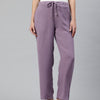 Popnetic Women Textured High-Rise Straight Fit Parallel Trousers