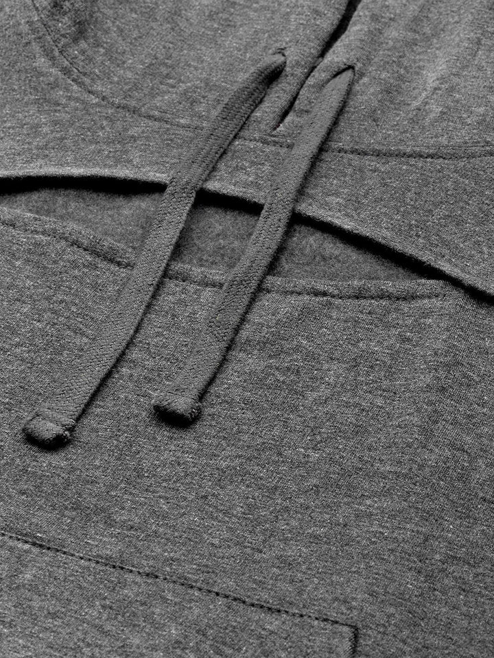 Popnetic Women Solid Cut-Out Detail Hooded Sweatshirt