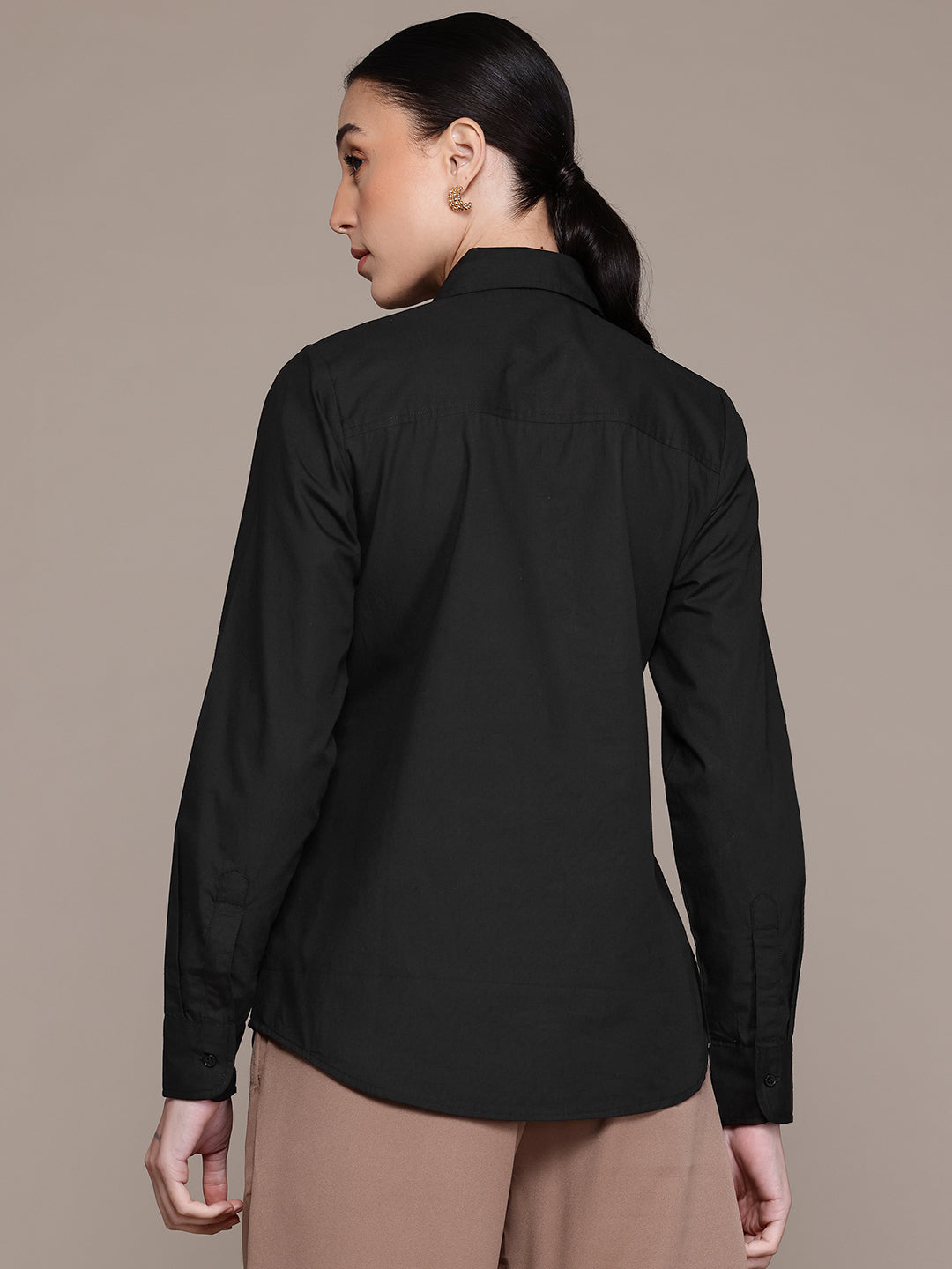 Popnetic Women Smart Pure Cotton Formal Shirt