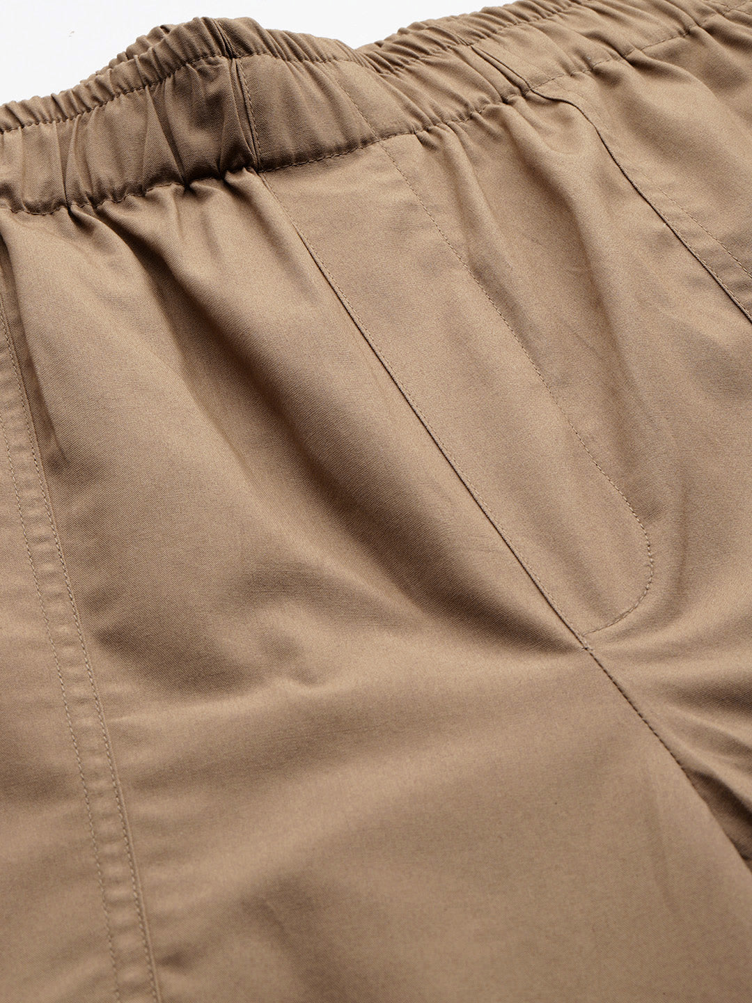 Popnetic Women Loose Fit High-Rise Parachute Cargo Trousers