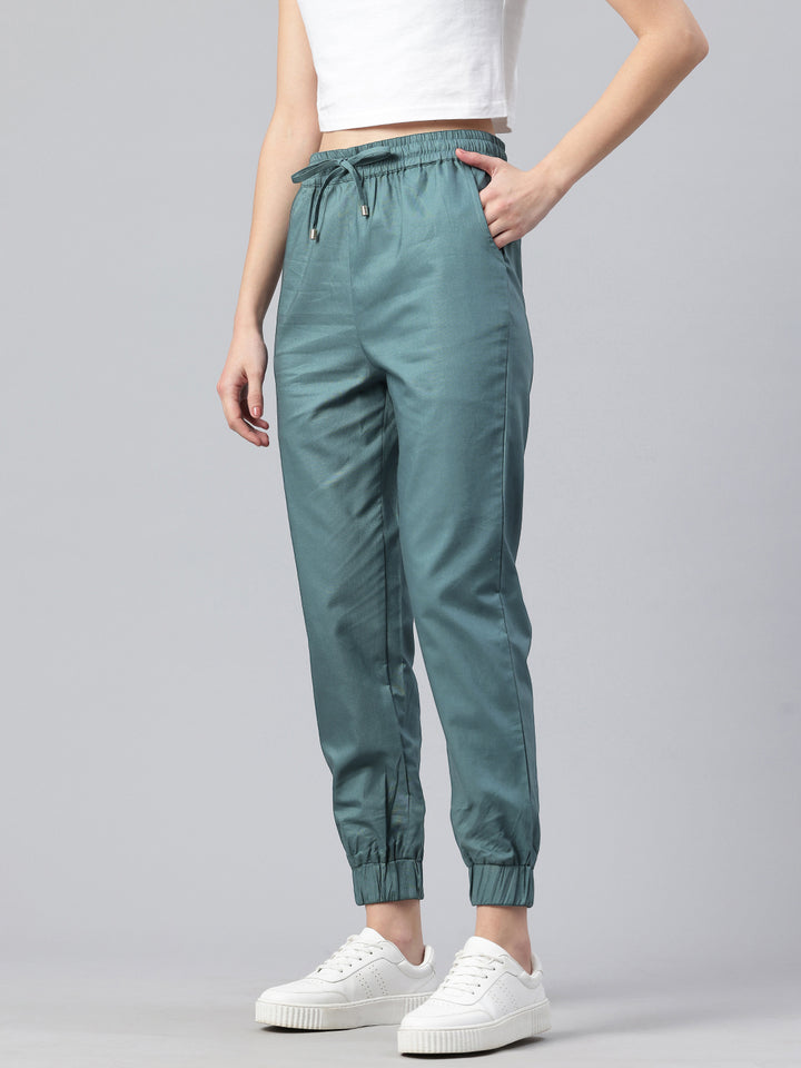 Popnetic Women High-Rise Pure Cotton Joggers