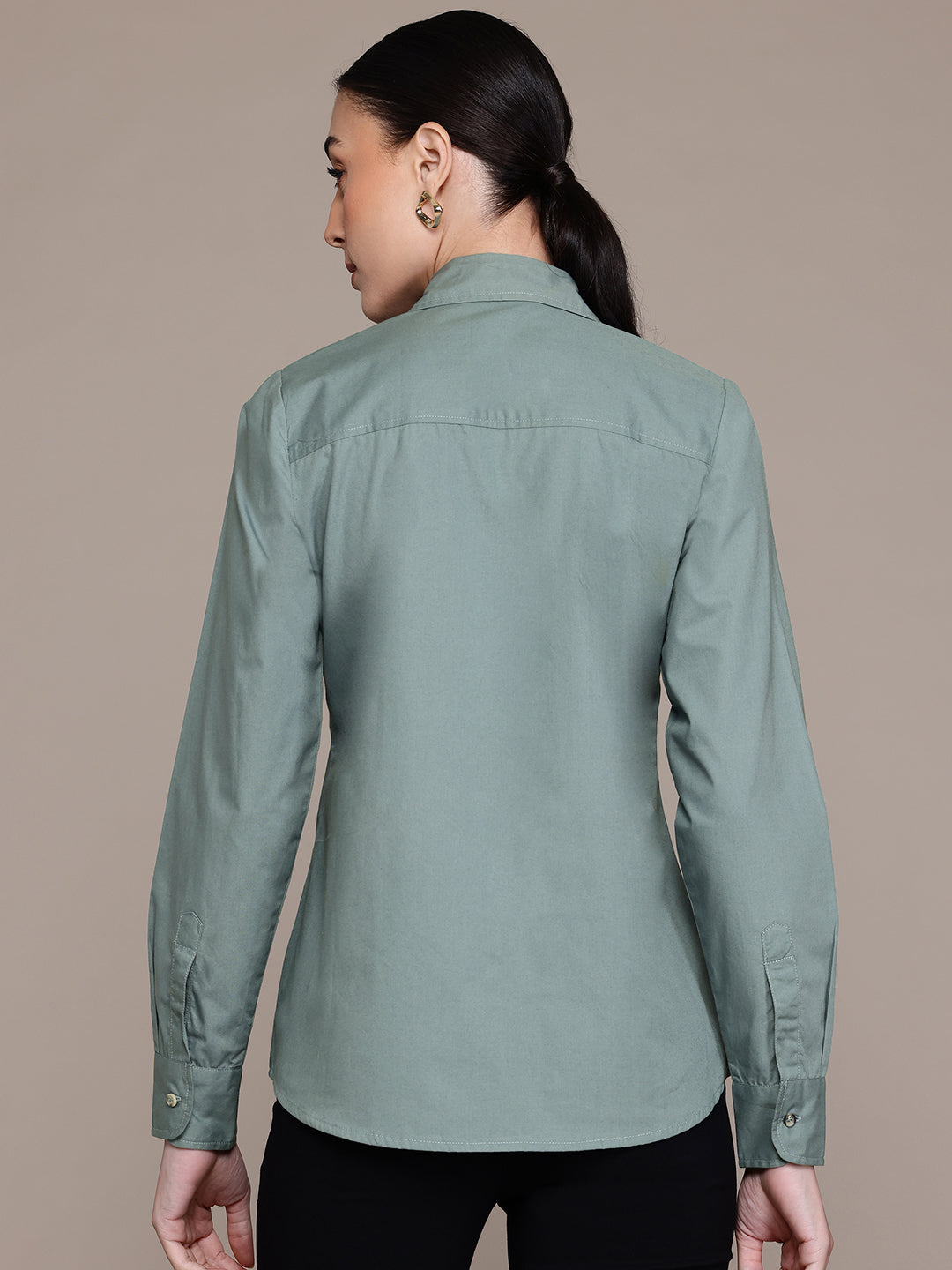 Popnetic Women Smart Pure Cotton Formal Shirt