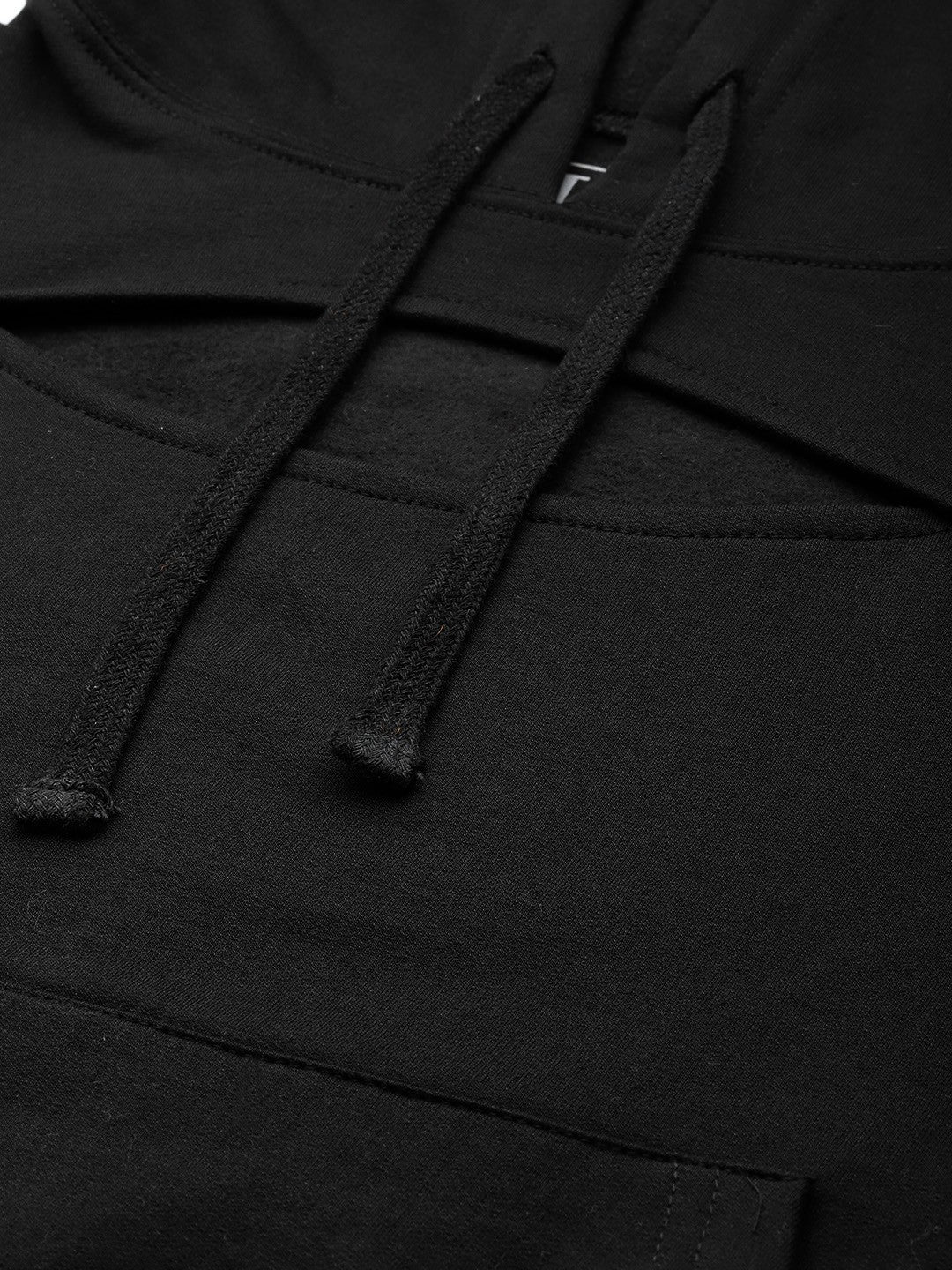 Popnetic Women Solid Cut-Out Detail Hooded Sweatshirt