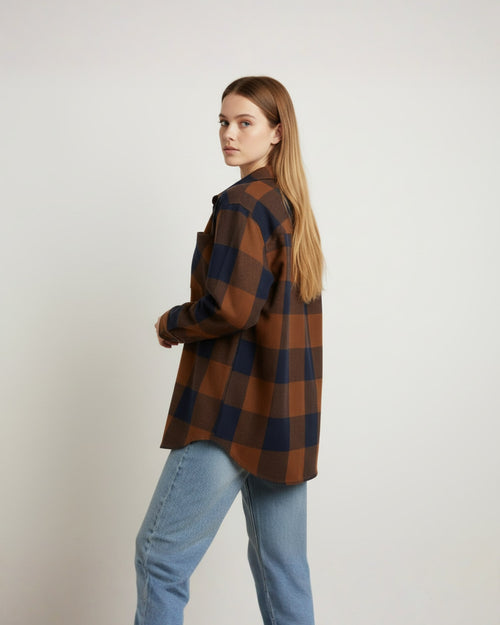 Popnetic Women Buffalo Checks Checked Casual Shirt