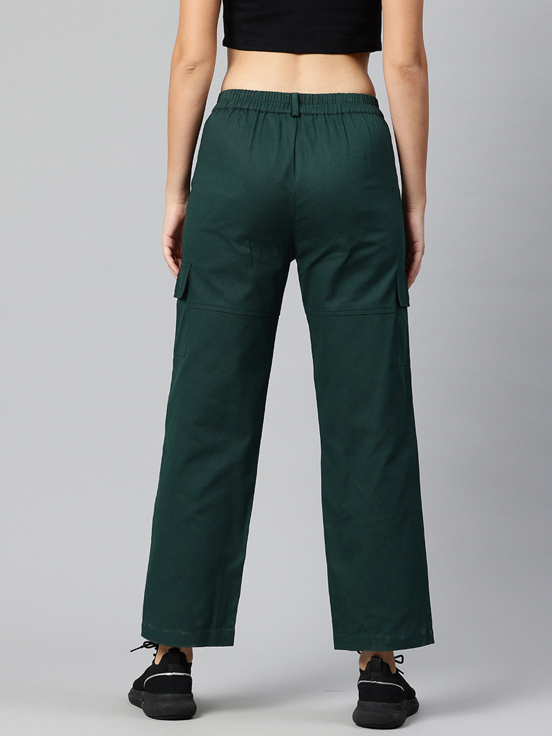 Popnetic Women High-Rise Cargos Trousers
