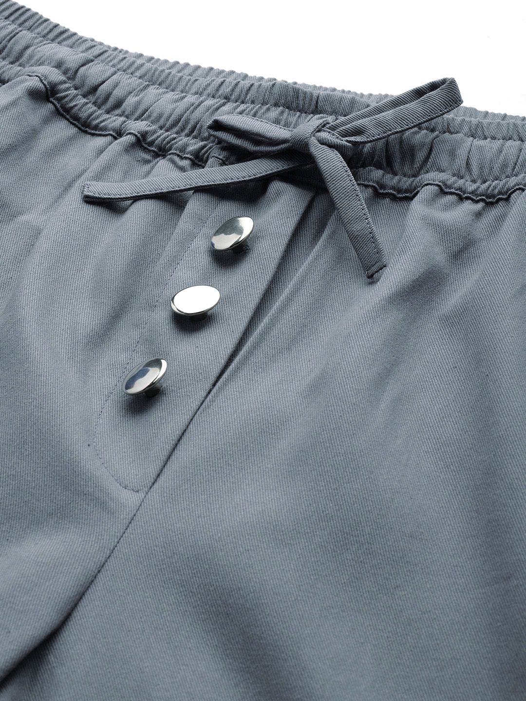 Popnetic High-Rise Pure Cotton Cargo Joggers