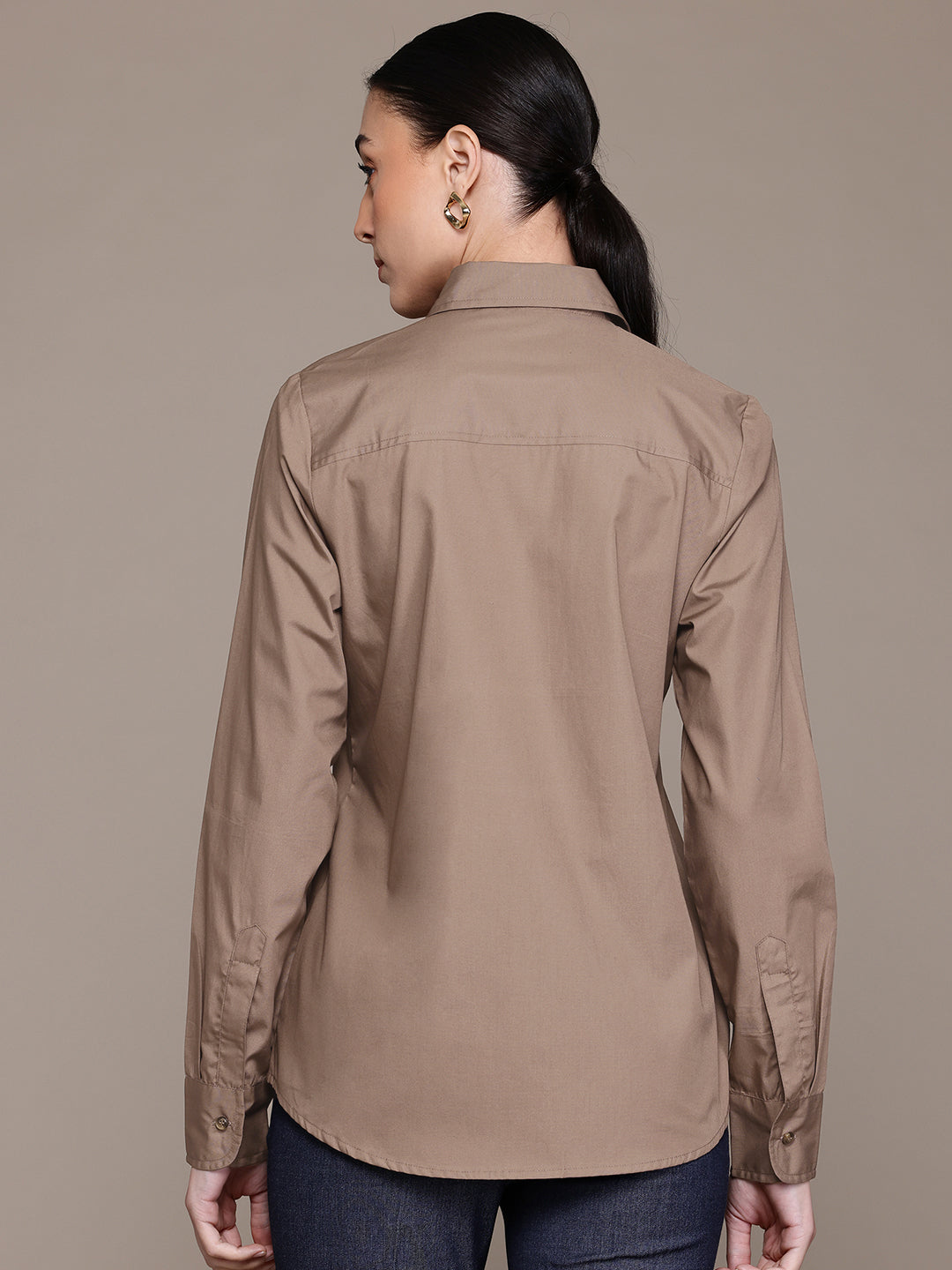 Popnetic Women Smart Pure Cotton Formal Shirt