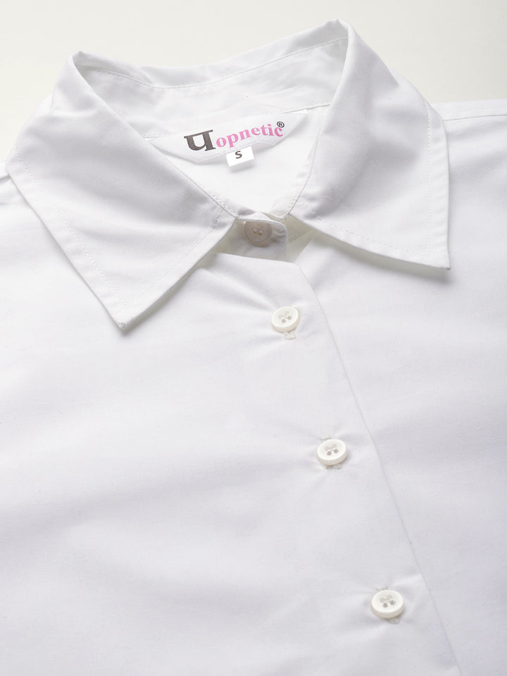 Popnetic Women Smart Pure Cotton Formal Shirt