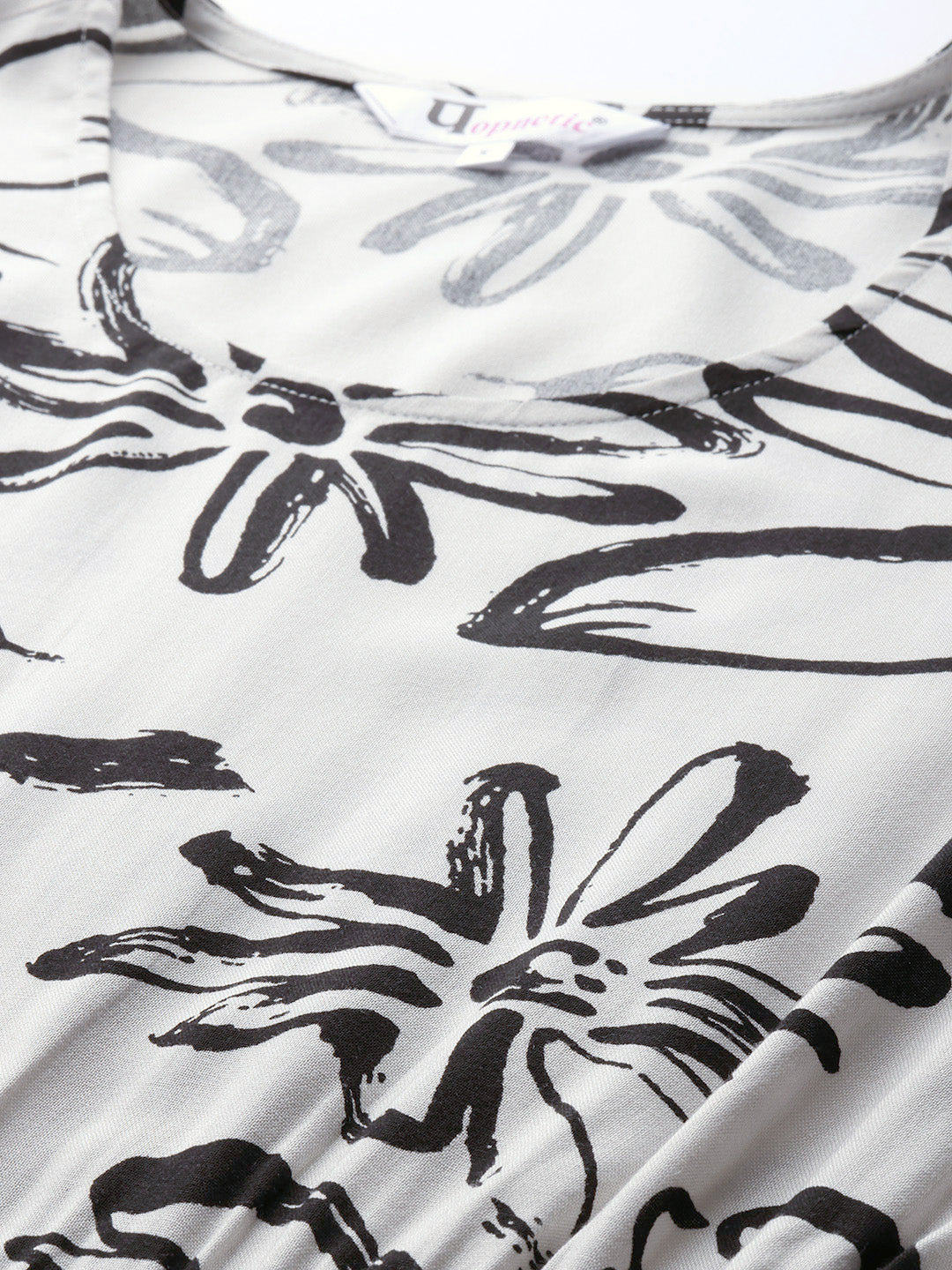 Popnetic Floral Print A-Line Midi Dress
