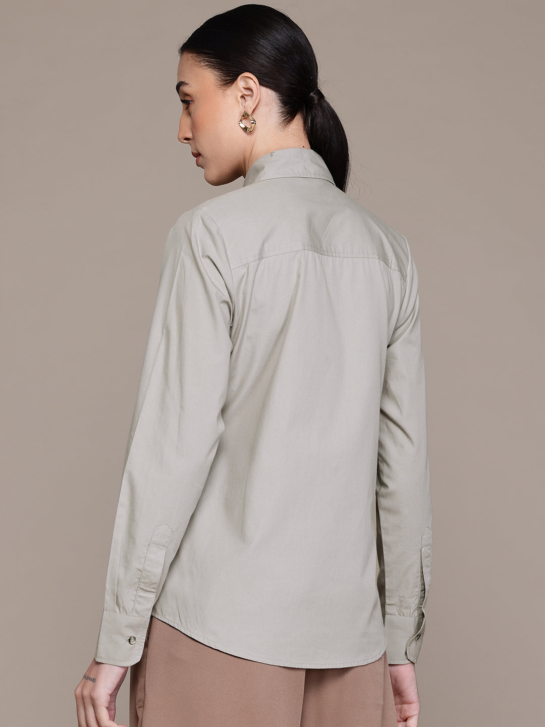 Popnetic Women Smart Pure Cotton Formal Shirt