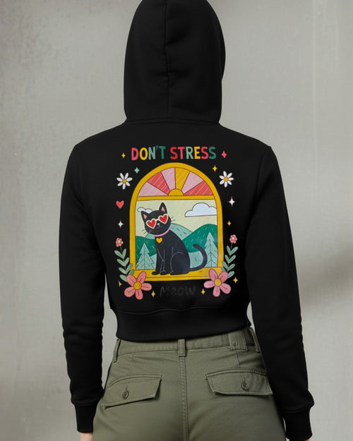 Popnetic Women Printed Hooded Sweatshirt