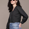 Popnetic Women Pure Cotton Crop Tailored Jacket