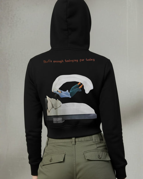 Popnetic Women Printed Hooded Sweatshirt