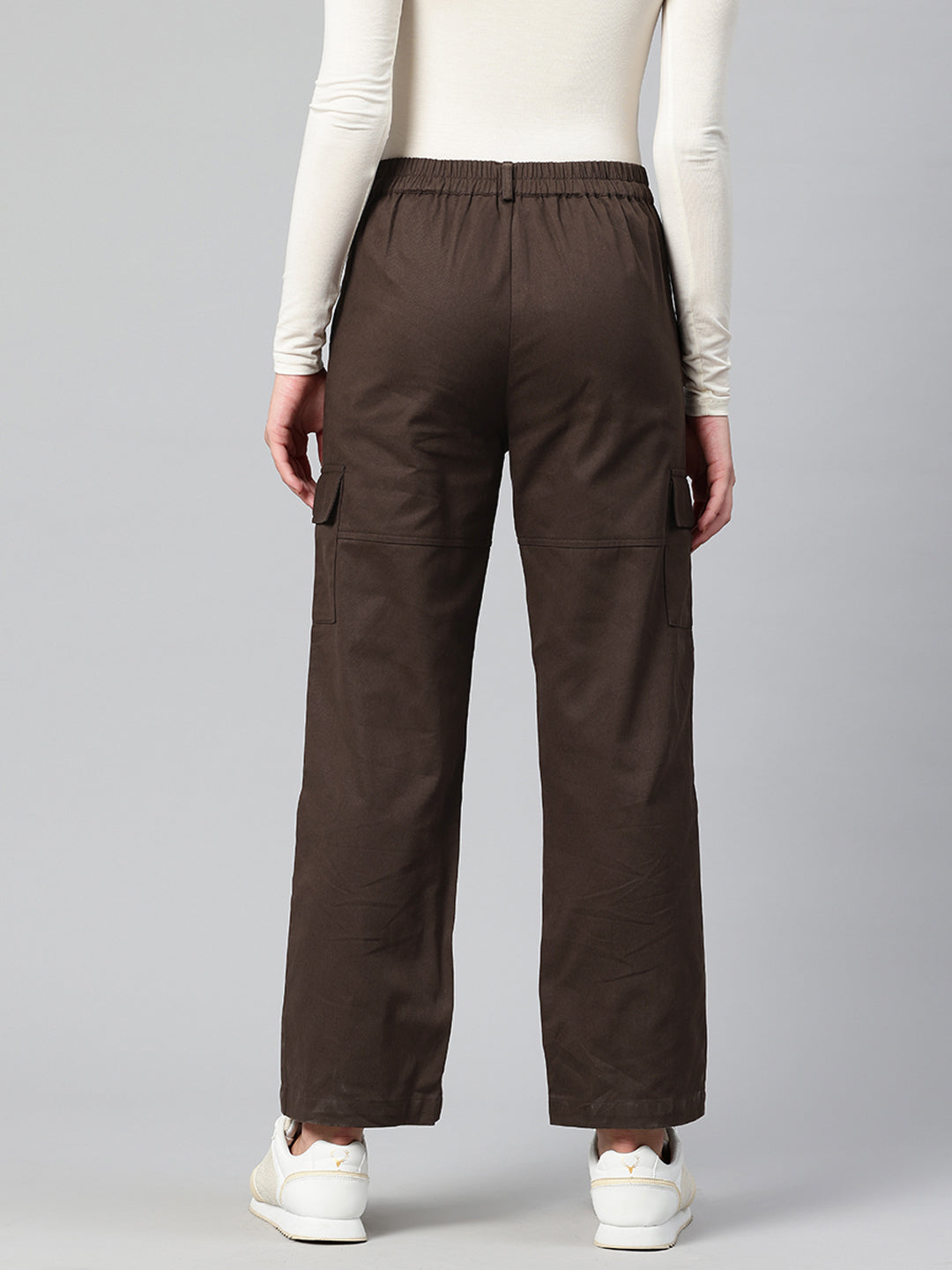 Popnetic Women High-Rise Cargos Trousers