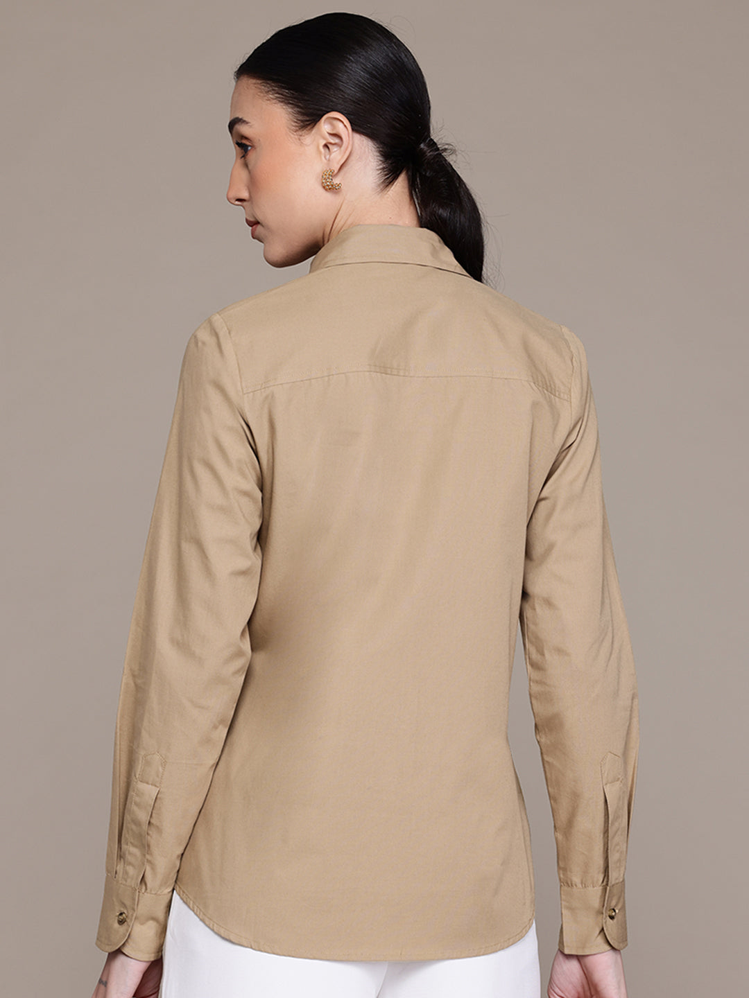 Popnetic Women Smart Pure Cotton Formal Shirt