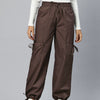 Popnetic Loose Fit High-Rise Pure Cotton Parachute Cargo Trouser