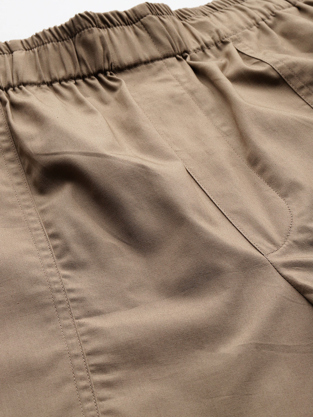 Popnetic Women Loose Fit High-Rise Parachute Cargo Trousers