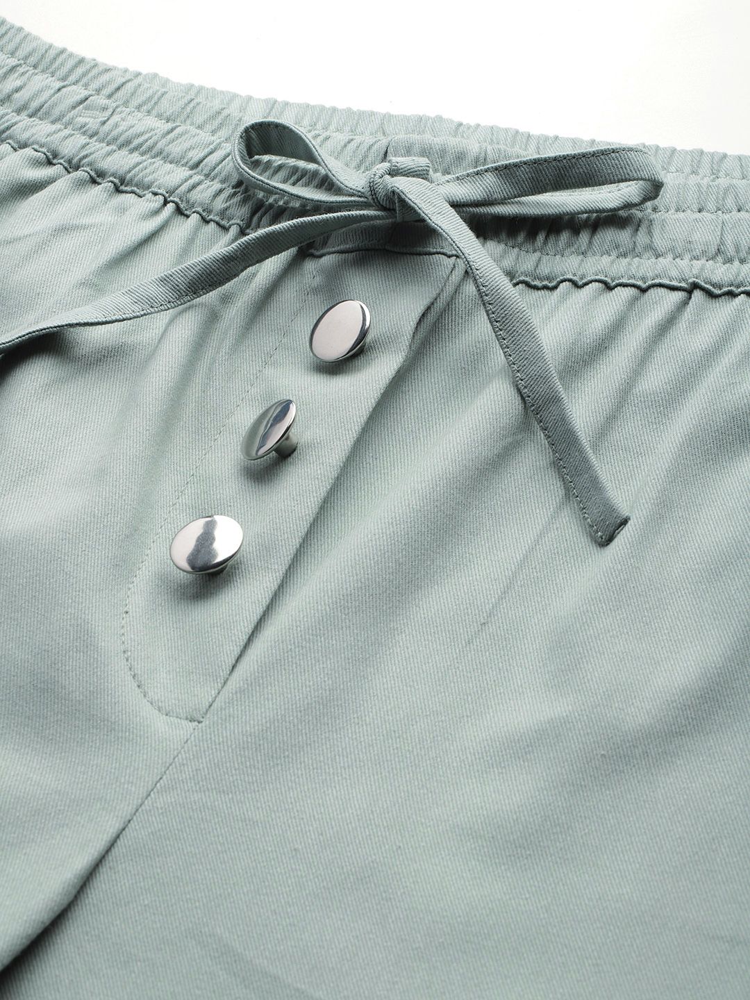 Popnetic High-Rise Pure Cotton Cargo Joggers