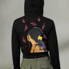 Popnetic Women Printed Hooded Sweatshirt