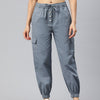 Popnetic High-Rise Pure Cotton Cargo Joggers