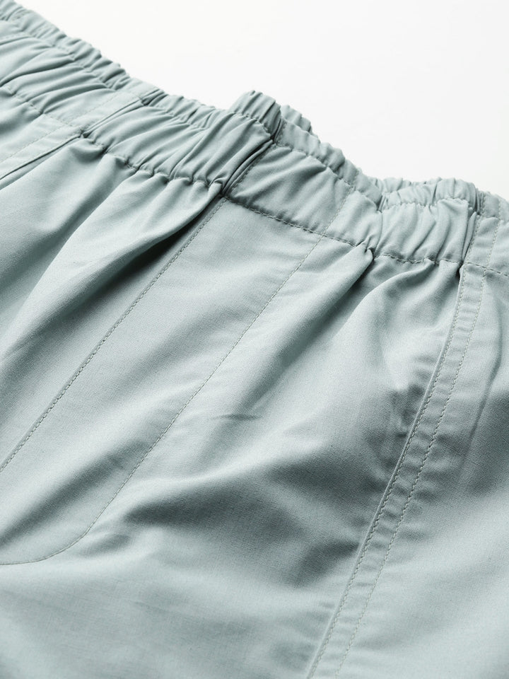Popnetic Women Loose Fit High-Rise Parachute Cargo Trousers