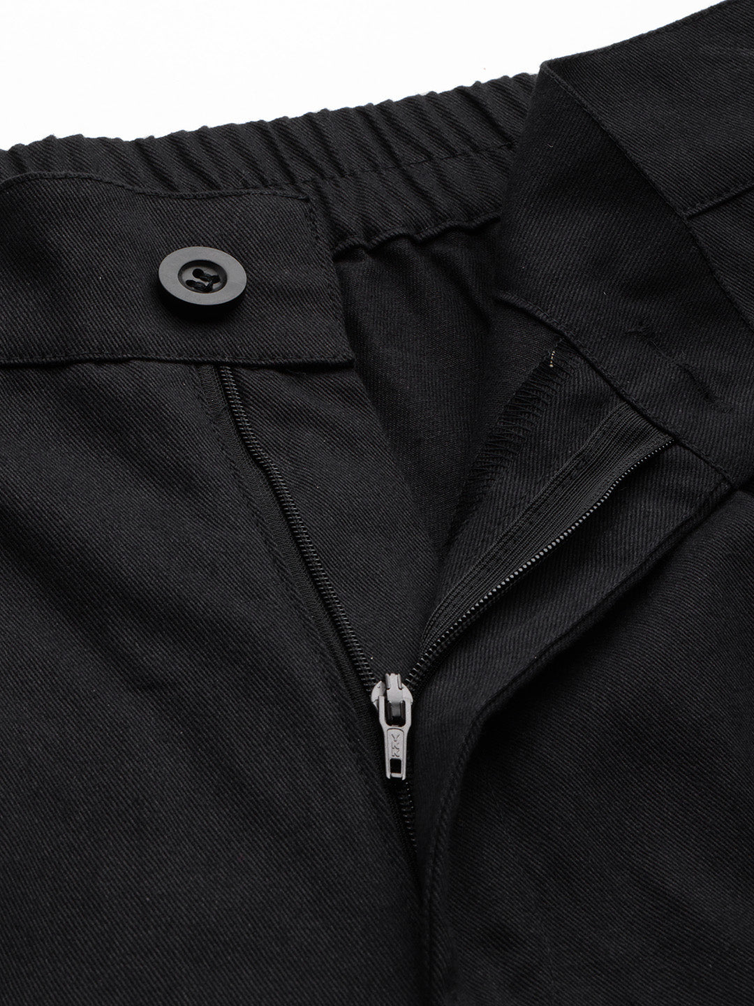 Popnetic High-Rise Pleated Pure Cotton Parallel Trousers