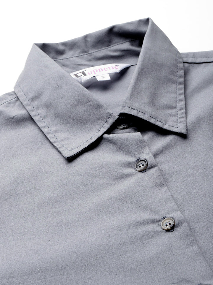 Popnetic Women Smart Pure Cotton Formal Shirt