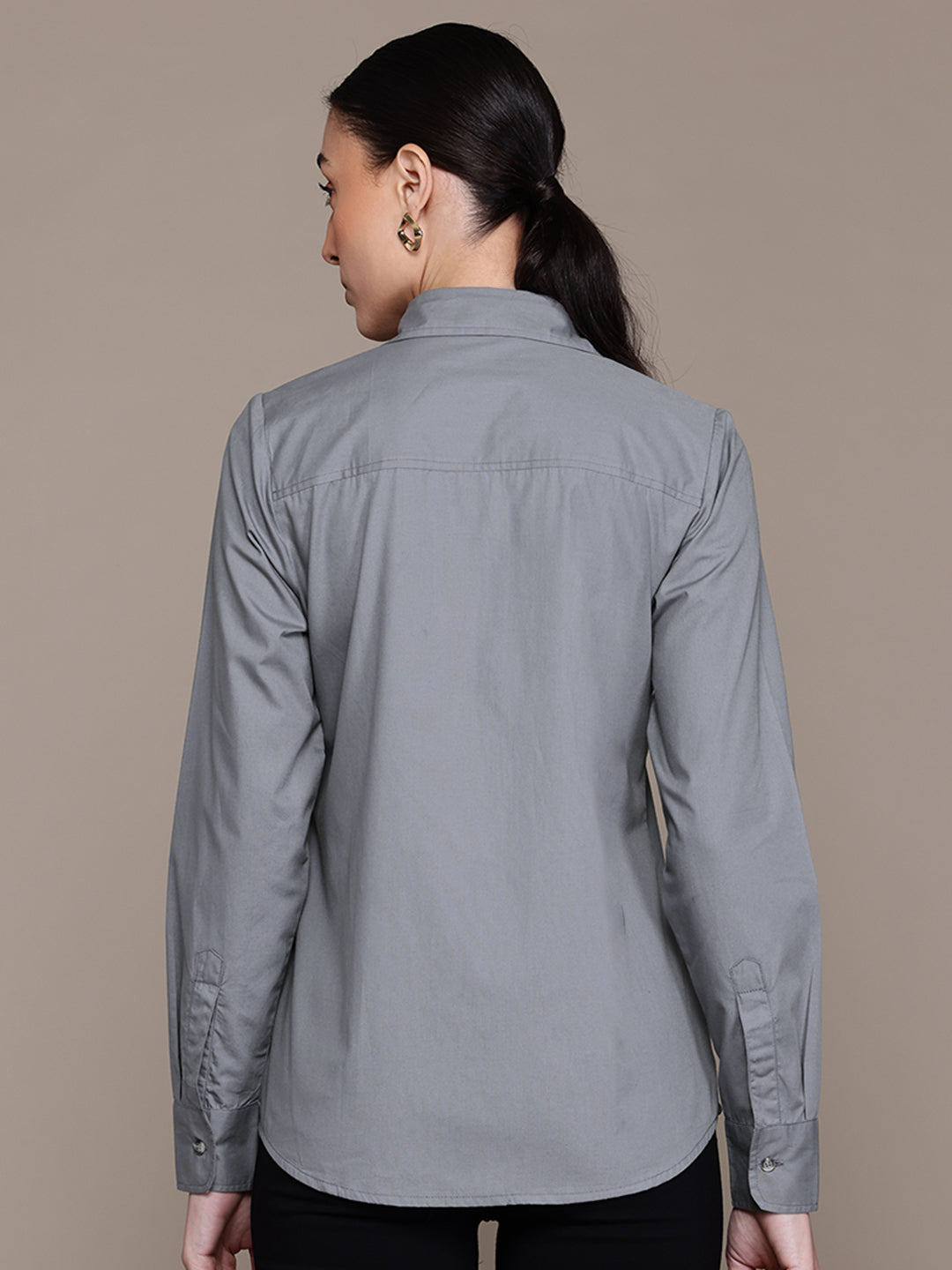 Popnetic Women Smart Pure Cotton Formal Shirt