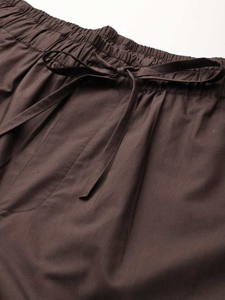Popnetic Loose Fit High-Rise Pure Cotton Parachute Cargo Trouser