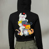Popnetic Women Printed Hooded Sweatshirt
