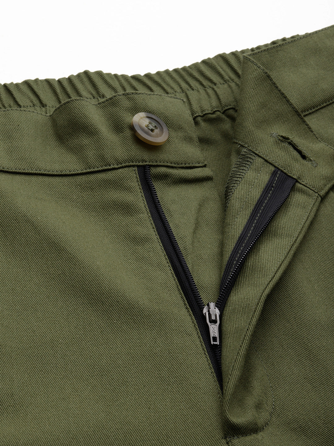 Popnetic High-Rise Pleated Pure Cotton Parallel Trousers